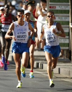 Pertile e Meucci maratona