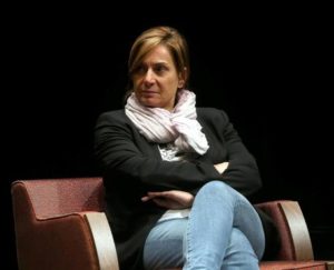 Giovanna Martelli, consigliera del presidente del Consiglio in materia di Pari Opportunita', oggi alla Triennale di Milano in occasione della prima giornata dell'evento "Il tempo delle donne", 1 ottobre 2015. ANSA / MATTEO BAZZI