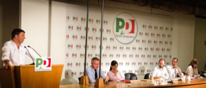 direzione-pd-renzi-guerini-serracchiani-orfini