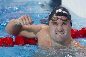 epa04876026 Marco Orsi of Italy reacts after competing Men's 50m Freestyle semi final of the FINA Swimming World Championships 2015 in Kazan, Russia, 07 August 2015.  EPA/TOLGA BOZOGLU