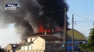 Poligono di tiro incendio