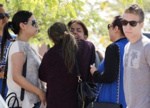 Relatives of passengers on a vanished EgyptAir flight grieve as they leave the in-flight service building where they were held at Cairo International Airport, Egypt, Thursday, May 19, 2016. Egyptian aviation officials say an EgyptAir flight from Paris to Cairo with 66 passengers and crew on board has crashed. The officials say the search is now underway for the debris. (ANSA/AP Photo/Amr Nabil) [CopyrightNotice: Copyright 2016 The Associated Press. All rights reserved. This material may not be published, broadcast, rewritten or redistribu]