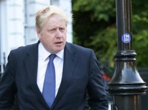 Former London Mayor and prominent  " Vote Leave" campaigner Boris Johnson leaves his home in north London, Tuesday June 28, 2016. Johnson is expected to be one of the main contenders in the race to become the next  ruling Conservative Party leader. (Yui Mok/PA via AP)  UNITED KINGDOM OUT  NO SALES NO ARCHIVE