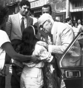 Sandro Pertini celebrates his fifth presidential anniversary in Rome, Italy, 7 July 1983. ANSA/OLDPIX