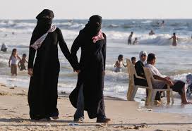 Burkini in spiaggia