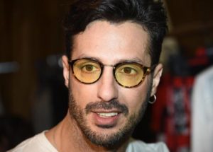 Italian photographic agent, television and media personality Fabrizio Corona in the backstage prior to the presentation of the Fall/Winter 2016-2017 womenwear collection by italian designer Rocco Barocco during the Milan Women's Fashion Week, in Milan, 25 February. The Milan Women Fashion Week runs from 24 to 29 February 2016. ANSA/DANIEL DAL ZENNARO