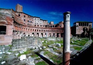 Il "Museo Glass Beacon: il museo del futuro? ai Mercati di Traiano, ai Fori Imperiali. Al via per due mesi un progetto per una nuova modalità di visita non più con le audioguide da attivare davanti all'opera, ma con occhiali di ultima generazione. Roma, 14 ottobre 2015. ANSA/ Paola Mentuccia