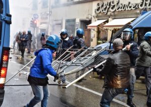 Protesta anti Renzi  Firenze