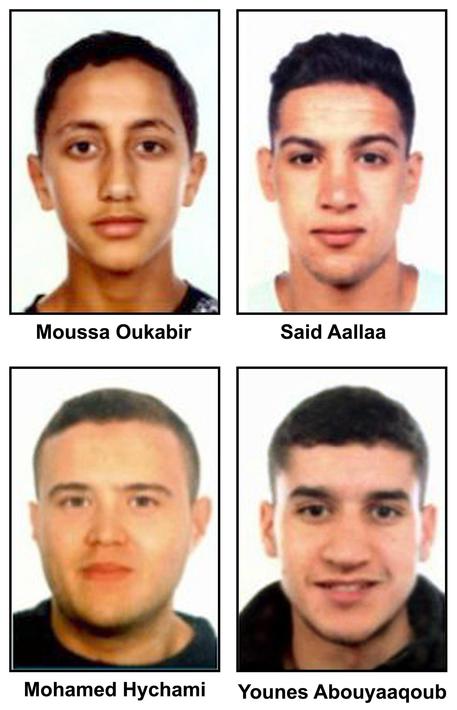 Alleged terrorists related to attacks in Spain