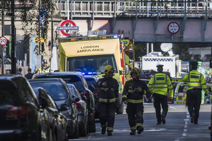 Emergency Services respond to incident at Parsons Green Underground Station