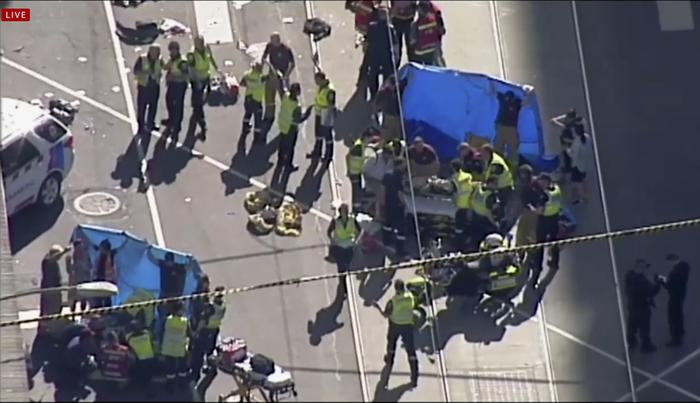 Australia Car Rams Crowd