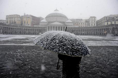Naples under snow
