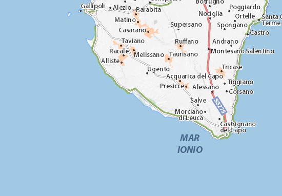 Puglia sud cartina