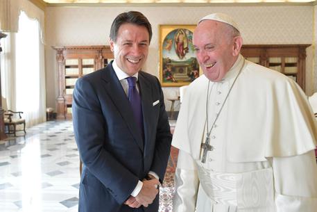 Pope Francis meets Italian Prime Minister Giuseppe Conte