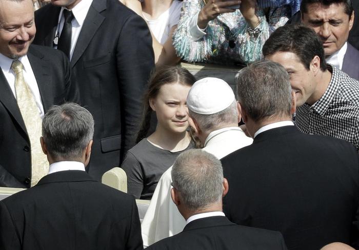 Papa: incontra Greta Thunberg a fine udienza generale