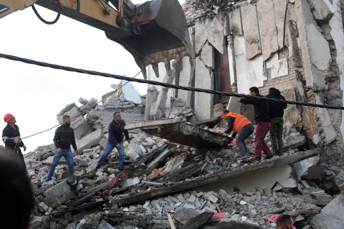 Earthquake aftermath in Albania