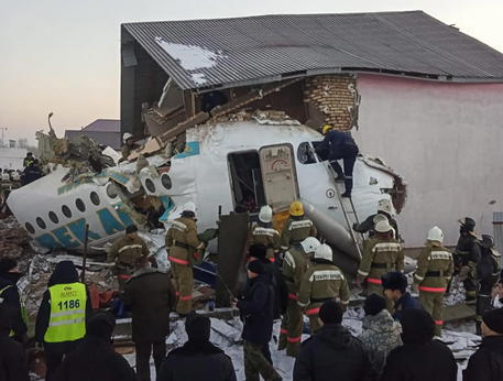 Bek Air plane crashes near Almaty airport shortly after take off