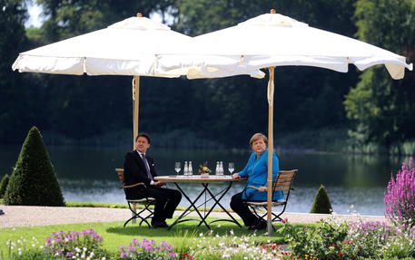 German Chancellor Merkel meets Italian Prime Minister Conte